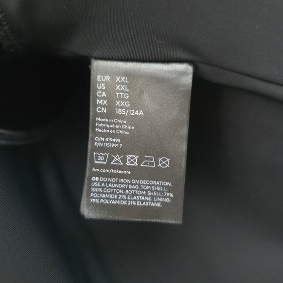 Mugler x H&M Corset Waist Black Hooded Zip Jacket Size XXL - Picture 11 of 14